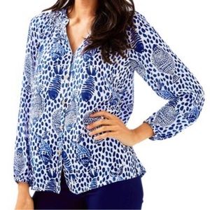 Lilly Pulitzer Heart and Sole Elsa Blouse